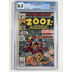2001 ,A Space Odyssey #6 (Marvel Comics May 1977) CGC Grade 8.5